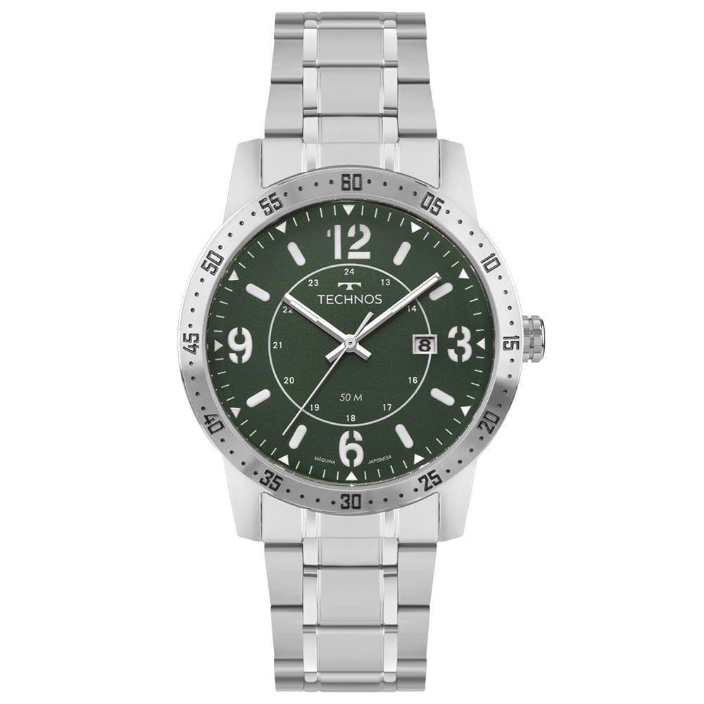 Relógio Technos Masculino Militar Prata - 2115uby-1v - 1