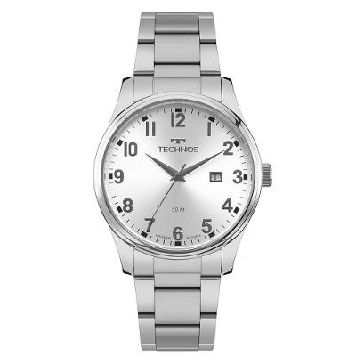 Relógio Technos Masculino Steel Prata - 2115tzc-1k