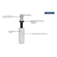 Dosador De Sabão Square Tramontina Em Inox Com Recipiente Plástico 500ml - 3