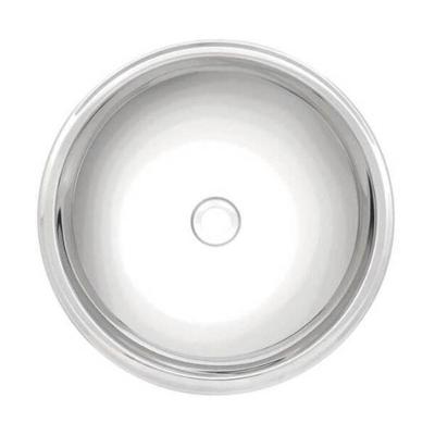 Cuba Para Lavabo Redonda Tramontina Em Aço Inox Alto Brilho 30cm