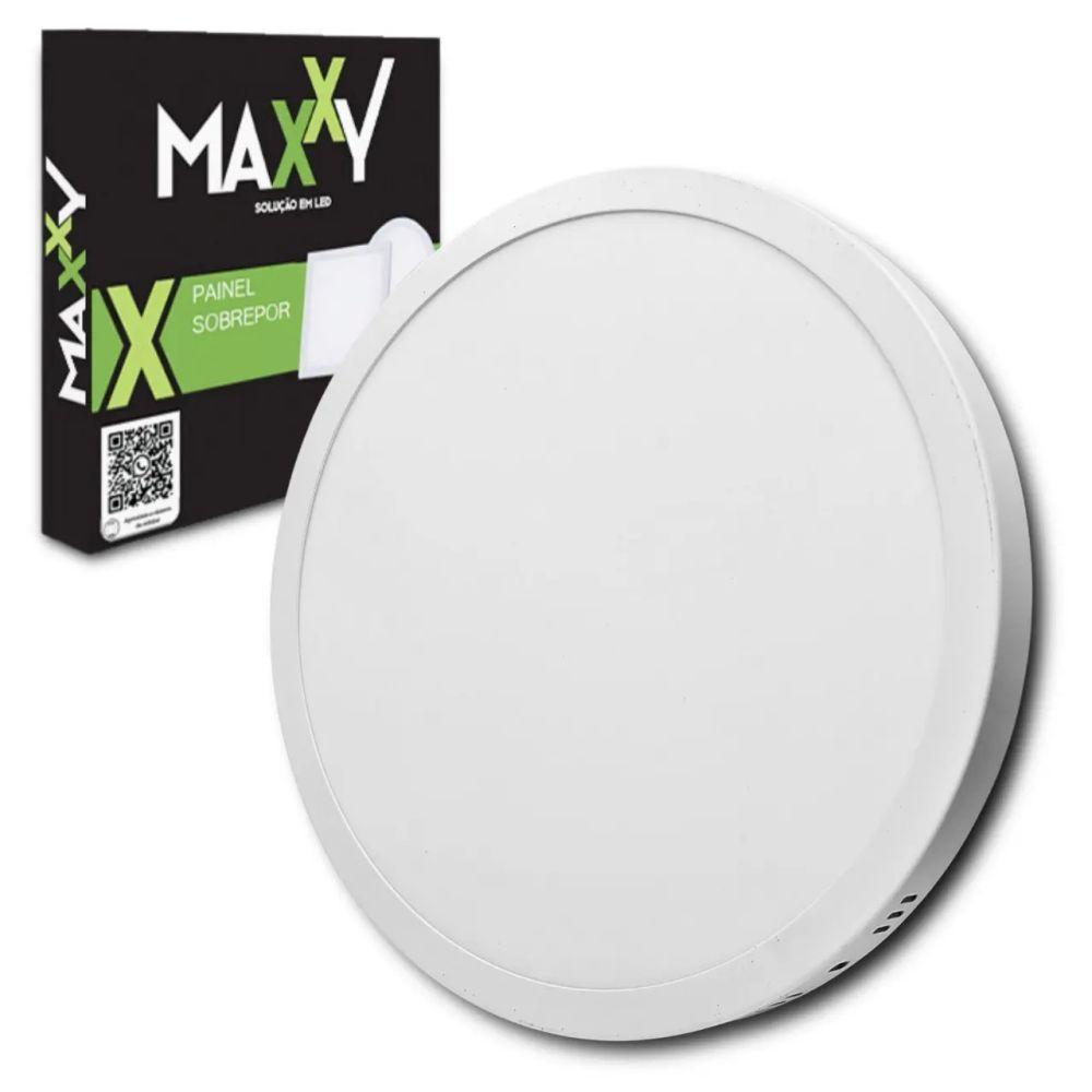 Kit Com 4 Painéis Plafon Led Sobrepor Redondo 18w 6500k Max-0367 - 2