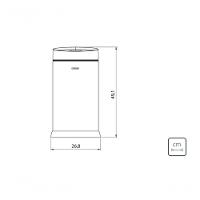 Lixeira Tramontina Smart Automática Com Sensor Em Inox Acabamento Acetinado 12 Litros - 5