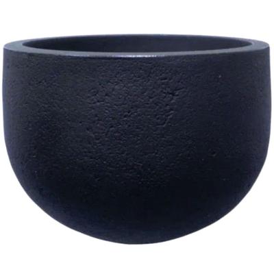 Vaso Redondo Rústico Com 33cm Grafite - Jvrrg33 - Japi