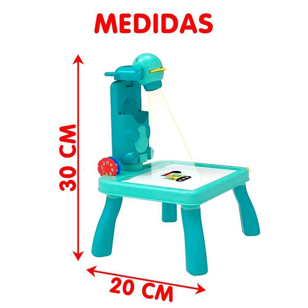 Brinquedo Mesa Magica Pintura Projetor Led Desenho Divertido Verde - 4