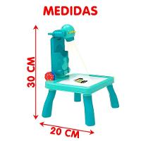 Brinquedo Mesa Magica Pintura Projetor Led Desenho Divertido Verde - 4