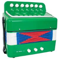 Brinquedo Mini Acordeon Sanfona Gaita Instrumento Musical Verde - 2