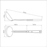 Concha Tramontina Inox Polywood Cabo Castanho - 3
