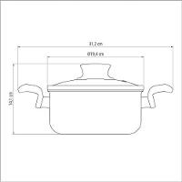 Caçarola Tramontina Paris Alumínio Em Antiaderente Chumbo 18 Cm - 5