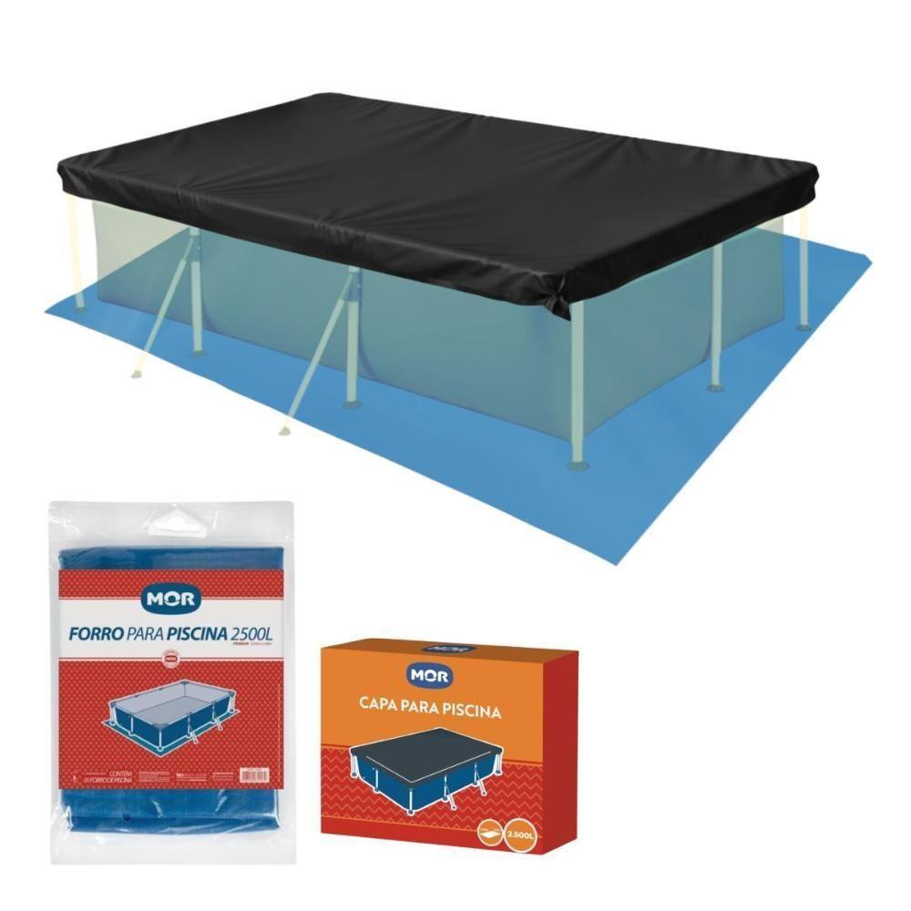 Capa E Forro Para Piscina 2500 Litros Mor - 2