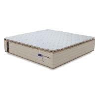 Colchão Queen Probel Molas Ensacadas Pillow Top 158x198x30cm Guarda Costas Genova Branco/bege - 1