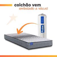 Cama Box Baú Solteiro Probel Molas Ensacadas 88x188x67 Day Springs A Vácuo Branco/cinza Branco / Cinza - 2