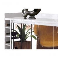 Buffet Com Adega Estilo Com Espelho Branco - Moveisaqui - 3