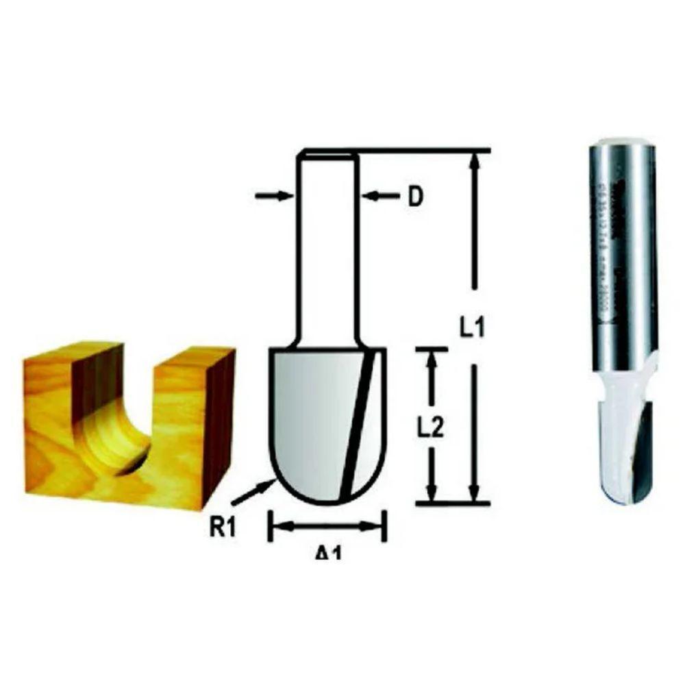 Fresa Ponta U Diamantado 3-8 Haste 1-4 Makita - 5