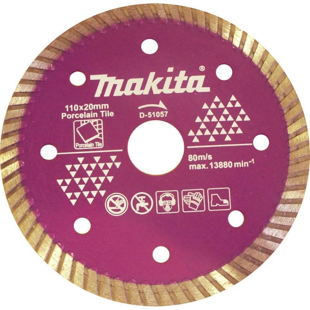 Disco De Corte Diamantado Turbo 110 X 20 X 1.3 Mm D-51057 Makita - 1