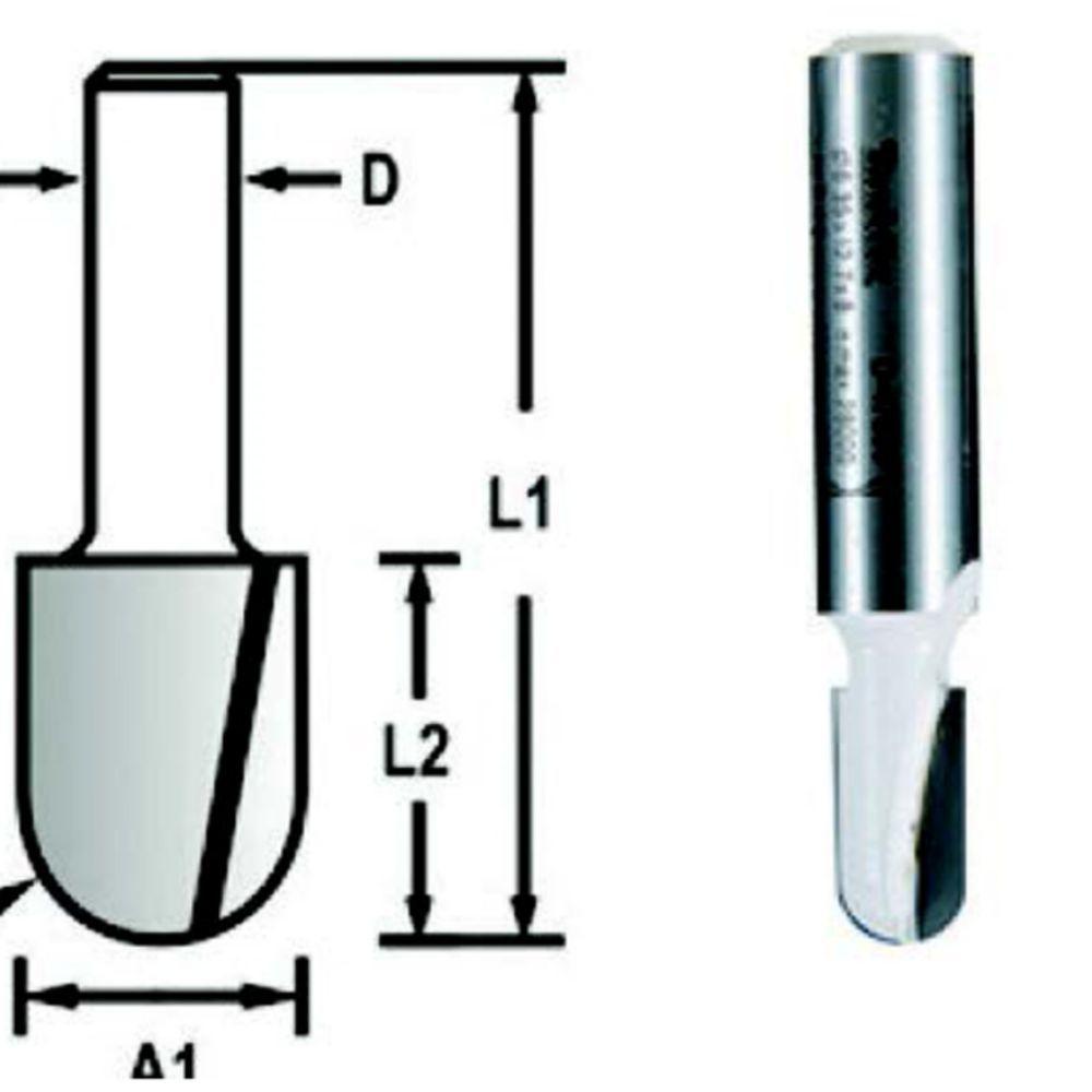 Fresa Ponta U Diamantado 1-2 Haste 1-4 Makita - 3