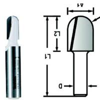 Fresa Ponta U Diamantado 1-2 Haste 1-4 Makita - 5