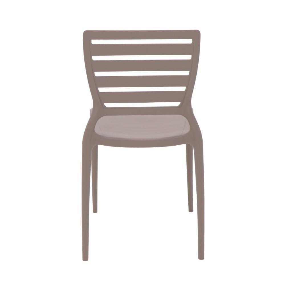 Conjunto 6 Cadeiras Sofia Em Polipropileno Fibra De Vidro Camurça Tramontina - 5