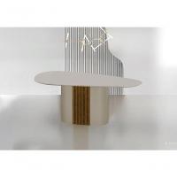 Conjunto Sala De Jantar Mesa Orgânica Com Vidro 200cm Com 6 Cadeiras Pé Madeira Dacota - 3