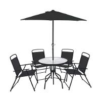 Conjunto Jardim Toronto Com Mesa Guarda-sol E Cadeiras Mor - 1