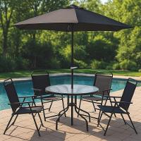 Conjunto Jardim Toronto Com Mesa Guarda-sol E Cadeiras Mor - 2