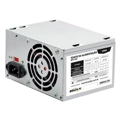 Fonte Atx 230w Real Brazil Pc Tronos Bpc-230v1.2 Oem
