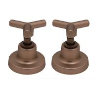 Kit 2 Acabamentos Registro Pressão E Gaveta 16 Estrias Padrão Deca Cobre Fosco - 1