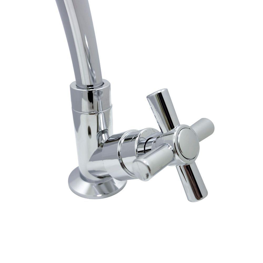 Torneira Pia Bancada Mesa Cozinha Bica Móvel Cromado Abs 1/4 De Volta - 2