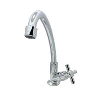 Torneira Pia Bancada Mesa Cozinha Bica Móvel Cromado Abs 1/4 De Volta - 1