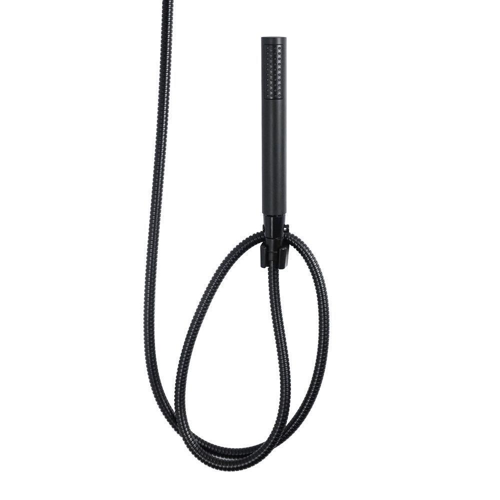 Chuveiro Ducha Gás Solar Autolimpante Preto Black C/ Desviador Duchinha Chuveirinho De Mão Completo - 3