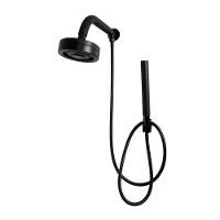 Chuveiro Ducha Gás Solar Autolimpante Preto Black C/ Desviador Duchinha Chuveirinho De Mão Completo - 1