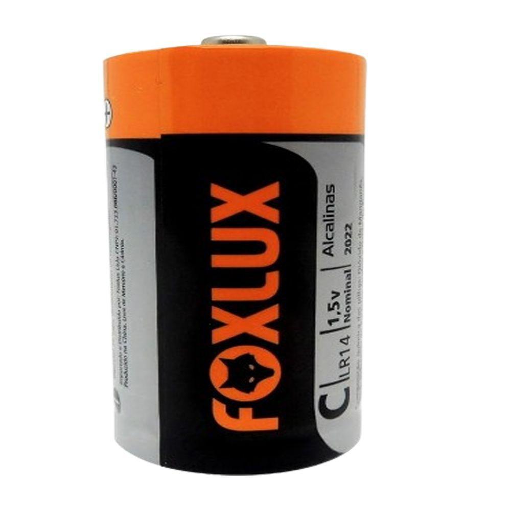Kit 10 Pilha Alcalina Média C Foxlux - 2