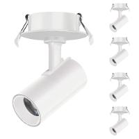 5 Spot Direcionável Embutir Branco 12w Bivolt 3000k Foxlux - 1