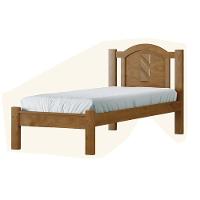 Cama De Solteiro 188cm X 95cm Grécia Imbuia Madeira Pinus - Cavazotto - 2