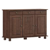 Balcão Para Cozinha 3 Portas E 3 Gavetas Rubi Café Madeira Pinus - Finestra - 4