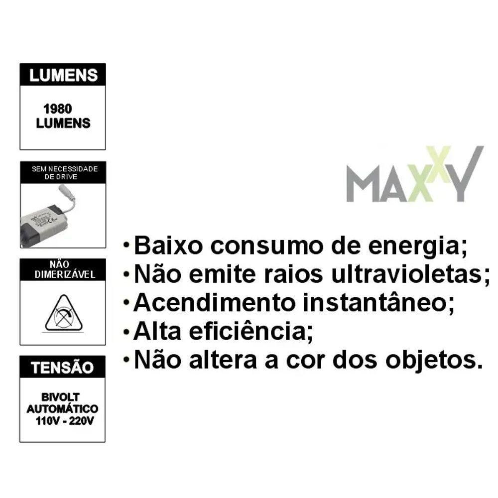 Painel De Led De Sobrepor Quadrado 18w 6500k Max-3186 - 6