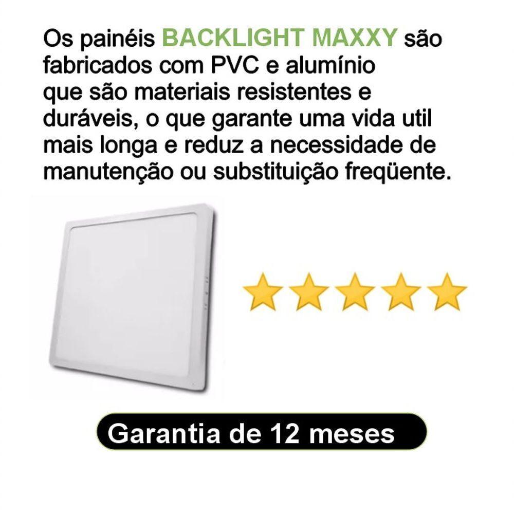Painel Sobrepor Quadrado Backlight 24w 4000k Max-3244 - 3