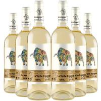 Kit 6 Garrafas Vinho Branco La Vache Espagnole Macabeo 750ml - 1