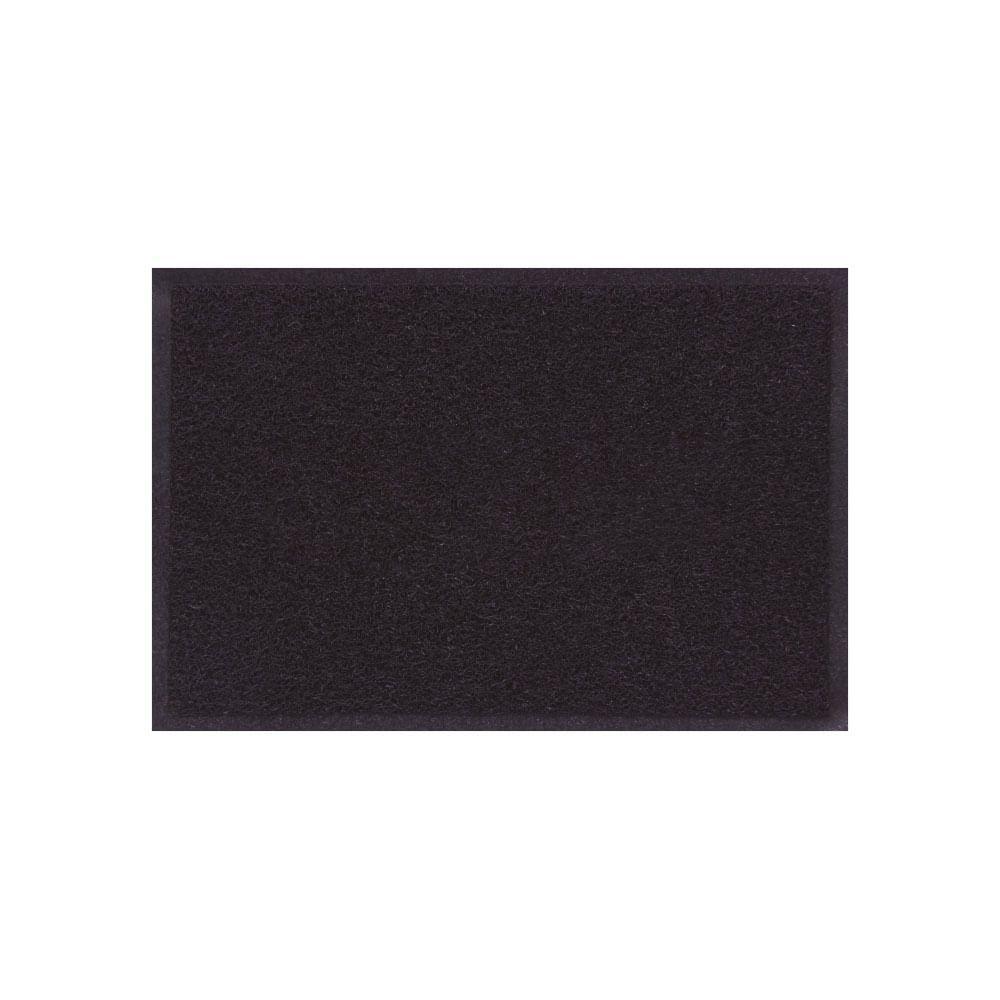 Capacho De Poa Vinílico Liso Preto 60x40cm - Uzoo Capacho Vinilico Liso 60x40cm Preto 2206 - 1