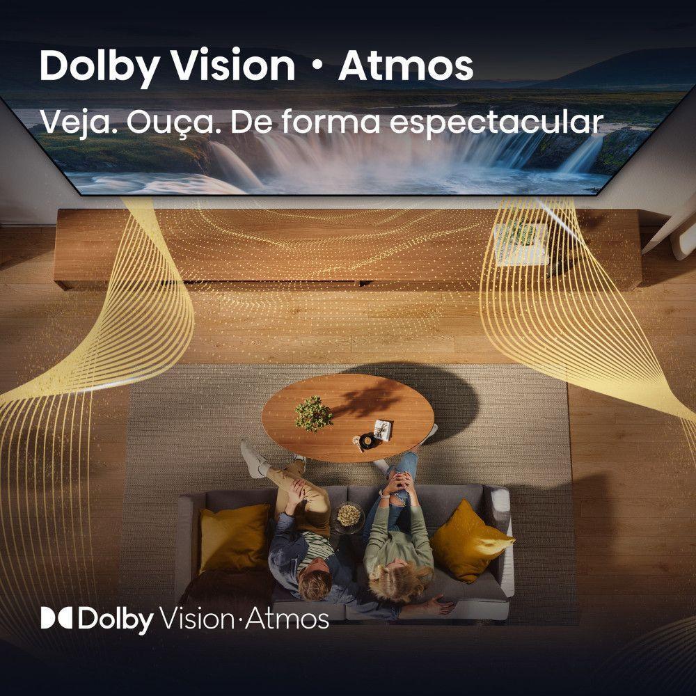 Smart TV VIDAA QLED 4K Dolby Vision HDR Wi-Fi Bluetooth Preto - 8