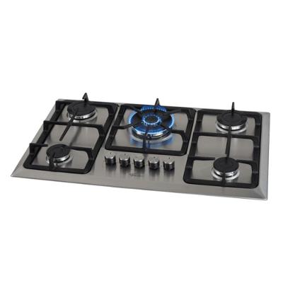 Cooktop a Gás Fischer Tc Infinity 5 Bocas Mesa Inox com Trempe de Ferro Fundido Bivolt