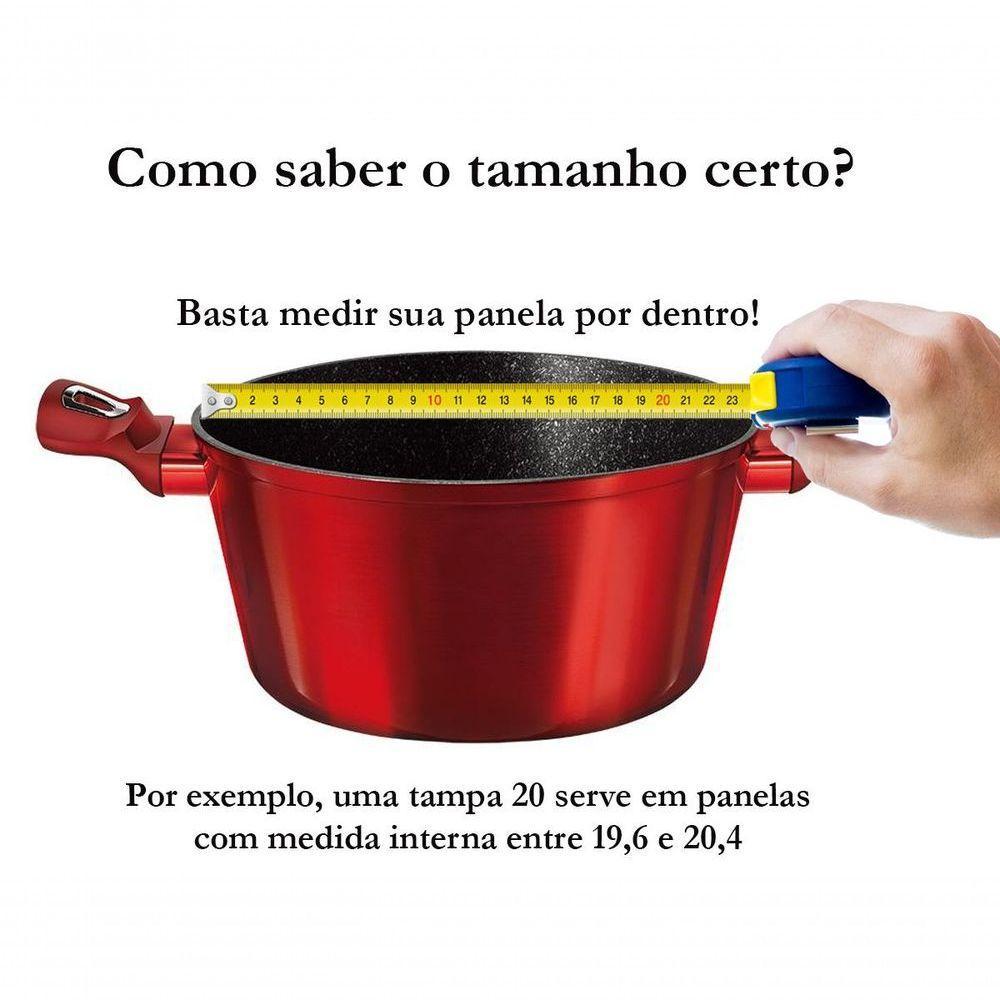 Tampa De Vidro Temperado Avulsa Para Panela 28 Cm - 3