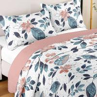 Kit Cobre Leito Casal + 2 Porta-travesseiros Capri Gabi - 2