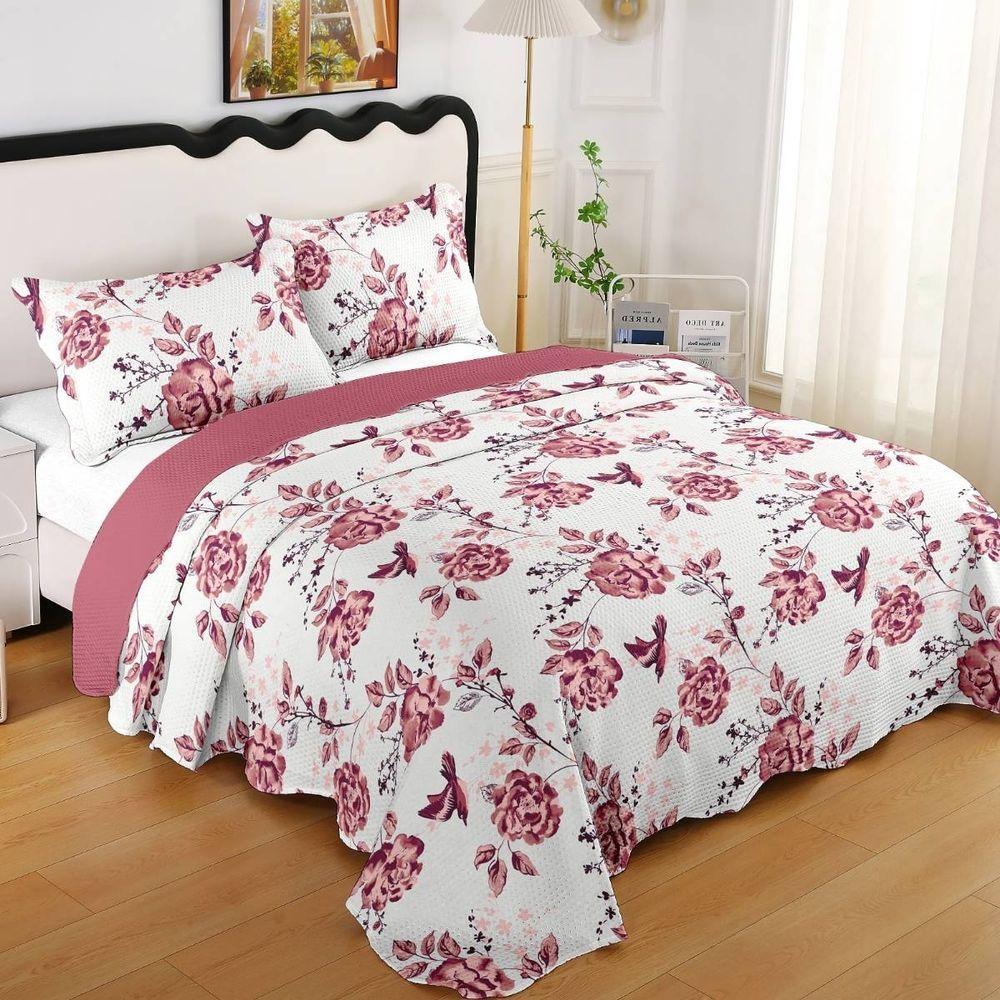 Kit Cobre Leito Casal + 2 Porta-travesseiros Capri Aurora - 1