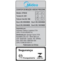 Cooktop 4 Bocas De Indução 77cm Freezone Even Pro Midea CFBX42 - 220V - 3