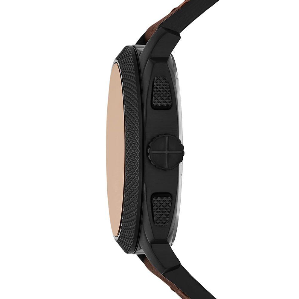 Kit Fossil Masculino Machine Preto - Fs6102set-0mn - 2