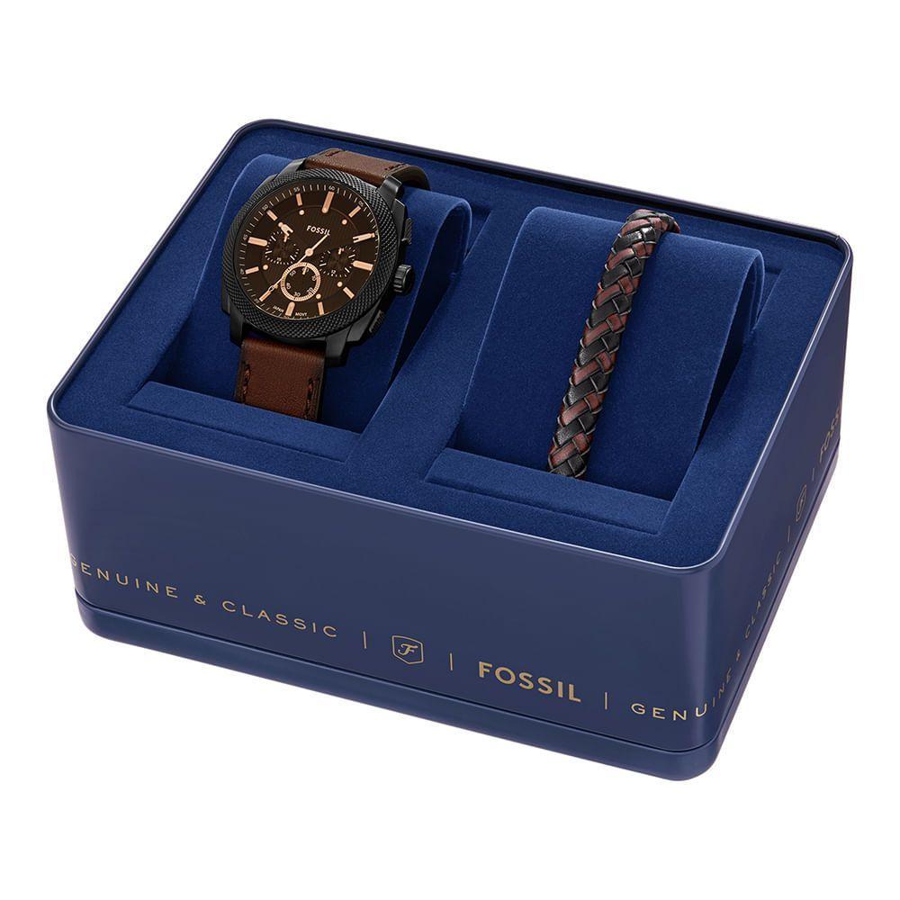 Kit Fossil Masculino Machine Preto - Fs6102set-0mn - 4