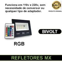 Kit Com 8 Refletores Rgb 30w Holofote Prova D'água Mx-0309