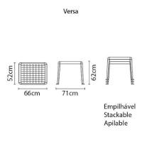 Mesa Infantil Tramontina Versa Rosa E Branco - 4