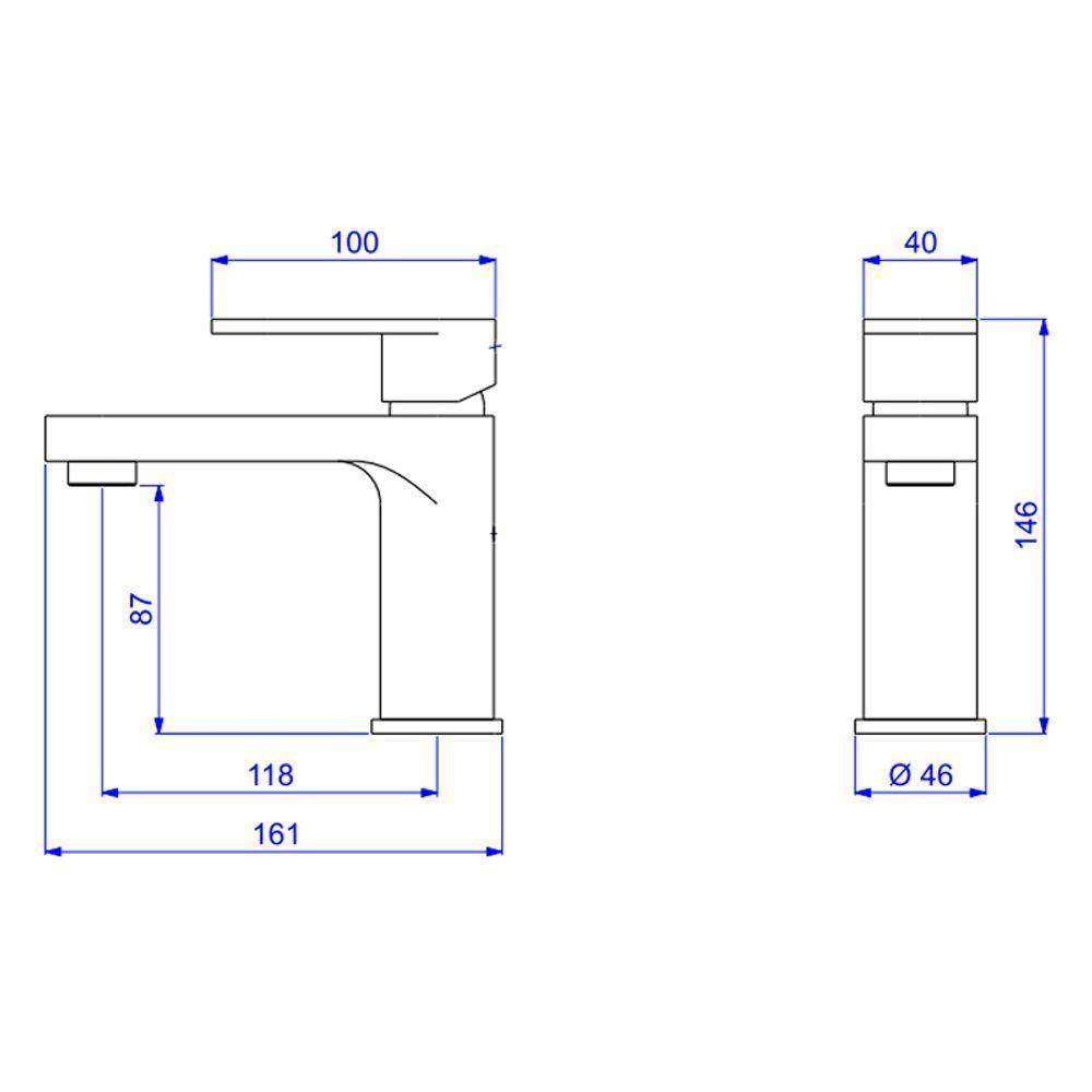 Torneira Misturador Monocomando Deca Drop 2875.c91 De Bancada Cromada - 2