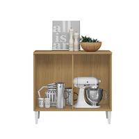 Balcão Cozinha Com Tampo 92cm 2 Portas Nicole Atacama/off White A09 - D'rossi - 4